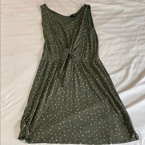 a.n.a Green Sleeveless Scoop Neck Sundress